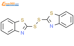 二硫化二苯并噻唑结构式图片|120-78-5结构式图片