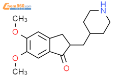 5,6-二甲氧基-2-(4-哌啶基)亚甲基-1-茚酮结构式图片|120014-30-4结构式图片