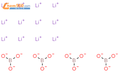硼酸锂,无水结构式图片|12007-60-2结构式图片