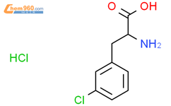 2-amino-3-(3-chlorophenyl)propanoic acid,hydrochloride结构式图片|120108-62-5结构式图片