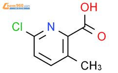 6-氯-3-甲基-2-吡啶羧酸结构式图片|1201924-32-4结构式图片