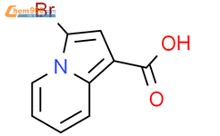 3-Bromoindolizine-1-carboxylic acid结构式图片|120221-66-1结构式图片