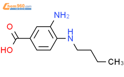 (9ci)-3-氨基-4-(丁基氨基)-苯甲酸结构式图片|120337-90-8结构式图片