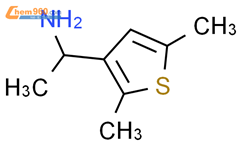 1-(2,5-二甲基-3-噻吩)乙胺结构式图片|120350-37-0结构式图片