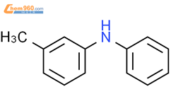 3-甲基二苯胺结构式图片|1205-64-7结构式图片