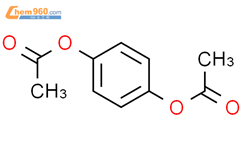 对二乙酰氧基苯结构式图片|1205-91-0结构式图片