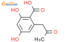 2,4-二羟基-6-（2-氧代丙基）苯甲酸-结构式图片|1206-69-5结构式图片