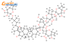 (17Z,25R)-3beta-O-{alpha-L-rhamnopyranosyl-(1->4)-alpha-L-rhamnopyranosyl-(1->4)-[alpha-L-rhamnopyranosyl-(1->2)-]}-beta-D-glucopyranosyl-cholesta-5,17(20)-diene-16,22-dione-26-O-beta-D-glucopyranoside