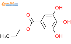 没食子酸丙酯结构式图片|121-79-9结构式图片