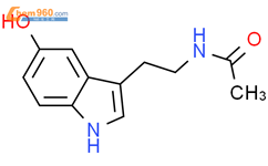 N-乙酰-5-羟色胺结构式图片|1210-83-9结构式图片