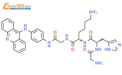 Glycinamide,glycyl-L-histidyl-L-lysyl-N-[4-(9-acridinylamino)phenyl]- (9CI)