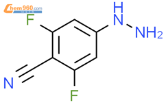 2，6-二氟-4-肼基- 苯甲腈结构式图片|1211514-57-6结构式图片