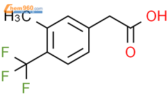 3-甲基-4-三氟甲基苯乙酸结构式图片|1214360-33-4结构式图片