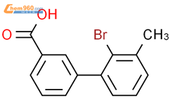 2`-溴-3`-甲基联苯-3-羧酸结构式图片|1215206-31-7结构式图片