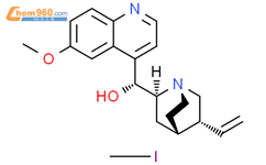 Cinchonanium,9-hydroxy-6'-methoxy-1(or 1')-methyl-, iodide, monohydrate, (9S)- (9CI)结构式图片|12167-47-4结构式图片