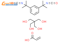 1,3-Propanediol, 2,2-bis(hydroxymethyl)-, polymer with 1,3-bis(1-isocyanato-1-methylethyl)benzene, 2-propenoate结构式图片|121676-48-0结构式图片