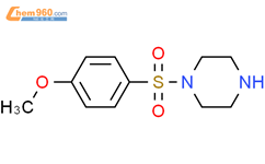 1-[(4-甲氧基苯基)磺酰基]哌嗪结构式图片|121751-67-5结构式图片
