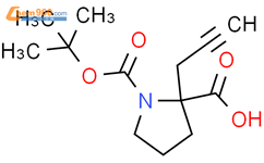 BOC-(S)-A-炔丙基脯氨酸结构式图片|1217671-12-9结构式图片