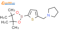 5-(1-吡咯烷基甲基)噻吩-2-硼酸频哪醇酯结构式图片|1218790-45-4结构式图片