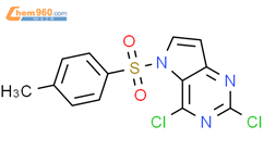 2,4-二氯-5-(甲苯-4-磺酰基)-5H-吡咯并[3,2-d]嘧啶结构式图片|1220517-77-0结构式图片