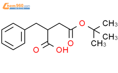 (R)-2-苄基丁二酸 4-叔丁酯结构式图片|122225-33-6结构式图片
