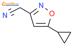 5-环丙基-3-异恶唑乙腈结构式图片|1225882-57-4结构式图片