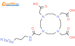 1,4,7,10-Tetraazacyclododecane-1-acetic acid, 4-[2-[(3-azidopropyl)amino]-2-oxoethyl]-7,10-bis(carboxymethyl)-结构式图片|1227407-76-2结构式图片