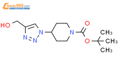 4-(4-(羟基甲基)-1H-1,2,3-噻唑-1-基)哌啶-1-羧酸叔丁酯结构式图片|1229516-67-9结构式图片