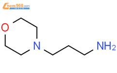 N-氨丙基吗啉结构式图片|123-00-2结构式图片