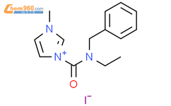 1-[benzyl(ethyl)carbamoyl]-3-methyl-1H-imidazol-3-ium iodide结构式图片|1232233-23-6结构式图片