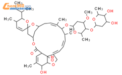（8Z）-3“，5-二-O-去甲基阿维菌素A1a结构式图片|123237-30-9结构式图片