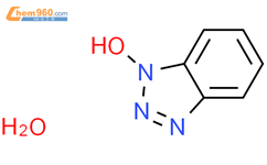 1-羟基苯并三唑水合物结构式图片|123333-53-9结构式图片