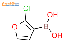 2-氯呋喃-3-硼酸结构式图片|1234706-19-4结构式图片