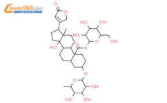 19-O-β-吡喃葡萄糖基-抗胡萝卜素E结构式