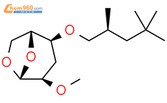 b-D-ribo-Hexopyranose,1,6-anhydro-3-deoxy-2-O-methyl-4-O-(2,4,4-trimethylpentyl)-, (S)- (9CI)结构式图片|123921-15-3结构式图片