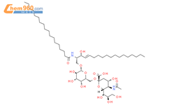 aNeu5Ac2,6-b-D-Galactopyranosyl-1,1’-N-hexacosanoyl-2’-hexacosamide-4’-octadecene-1’,3’-diol Synonym:Neu5Aca2,6-β-GalCer结构式图片|123956-91-2结构式图片