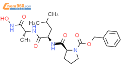 1-[(苯基甲氧基)羰基]-L-脯氨酰-D-亮氨酰-N-羟基-D-丙氨酰胺结构式图片|123984-15-6结构式图片