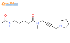 Pentanamide, 5-(acetylamino)-N-methyl-N-[4-(1-pyrrolidinyl)-2-butyn-1-yl]-结构式图片|124045-60-9结构式图片