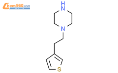 1-(2-(噻吩-3-基)乙基)哌嗪结构式图片|1240605-18-8结构式图片