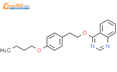 Quinazoline, 4-[2-(4-butoxyphenyl)ethoxy]-结构式图片|124429-03-4结构式图片