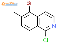 5-溴-1-氯-6-甲基异喹啉结构式图片|1245647-25-9结构式图片