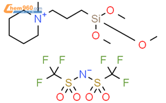1-丙基(三甲氧基)硅烷-1-甲基哌啶双三氟甲烷磺酰亚胺盐结构式图片|1246657-92-0结构式图片