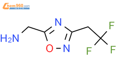 1-[3-(2,2,2-trifluoroethyl)-1,2,4-oxadiazol-5-yl]meth anamine结构式图片|1250192-25-6结构式图片
