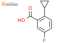 2-Cyclopropyl-5-fluoro-benzoic acid结构式图片|1250504-78-9结构式图片