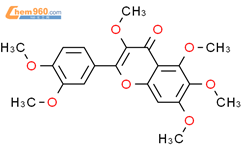 3,5,6,7,3',4'-六甲氧基黄酮结构式图片|1251-84-9结构式图片