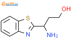 3-Amino-3-(1,3-benzothiazol-2-yl)propan-1-ol结构式图片|1251060-35-1结构式图片