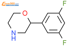 2-(3,5-二氟苯基)吗啉结构式图片|1251196-38-9结构式图片