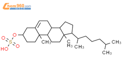 胆甾醇硫酸盐结构式图片|1256-86-6结构式图片