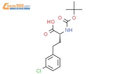 (r)-2-((tert-butoxycarbonyl)amino)-4-(3-chlorophenyl)butanoic acid结构式图片|1260592-58-2结构式图片