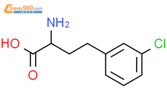 2-amino-4-(3-chlorophenyl)butanoic acid结构式图片|1260642-56-5结构式图片
